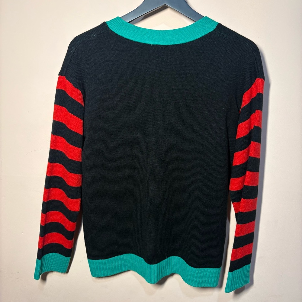 The Simpsons Christmas Cardigan Lisa Bart Holiday Ugly Sweater Medium - Picture 2 of 7